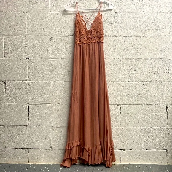 Adella Free People crochet top maxi
